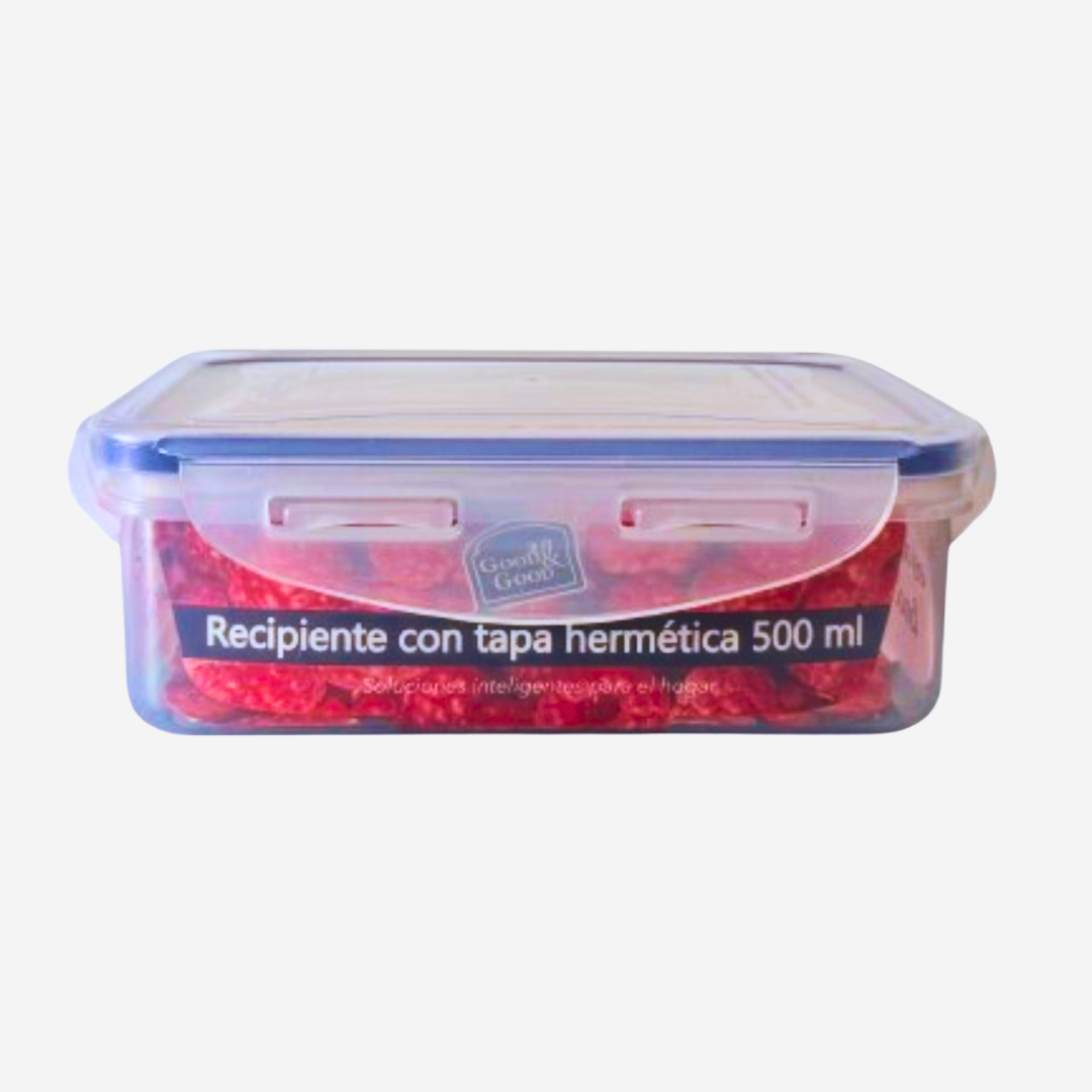 Recipiente con tapa hermética 500 ml