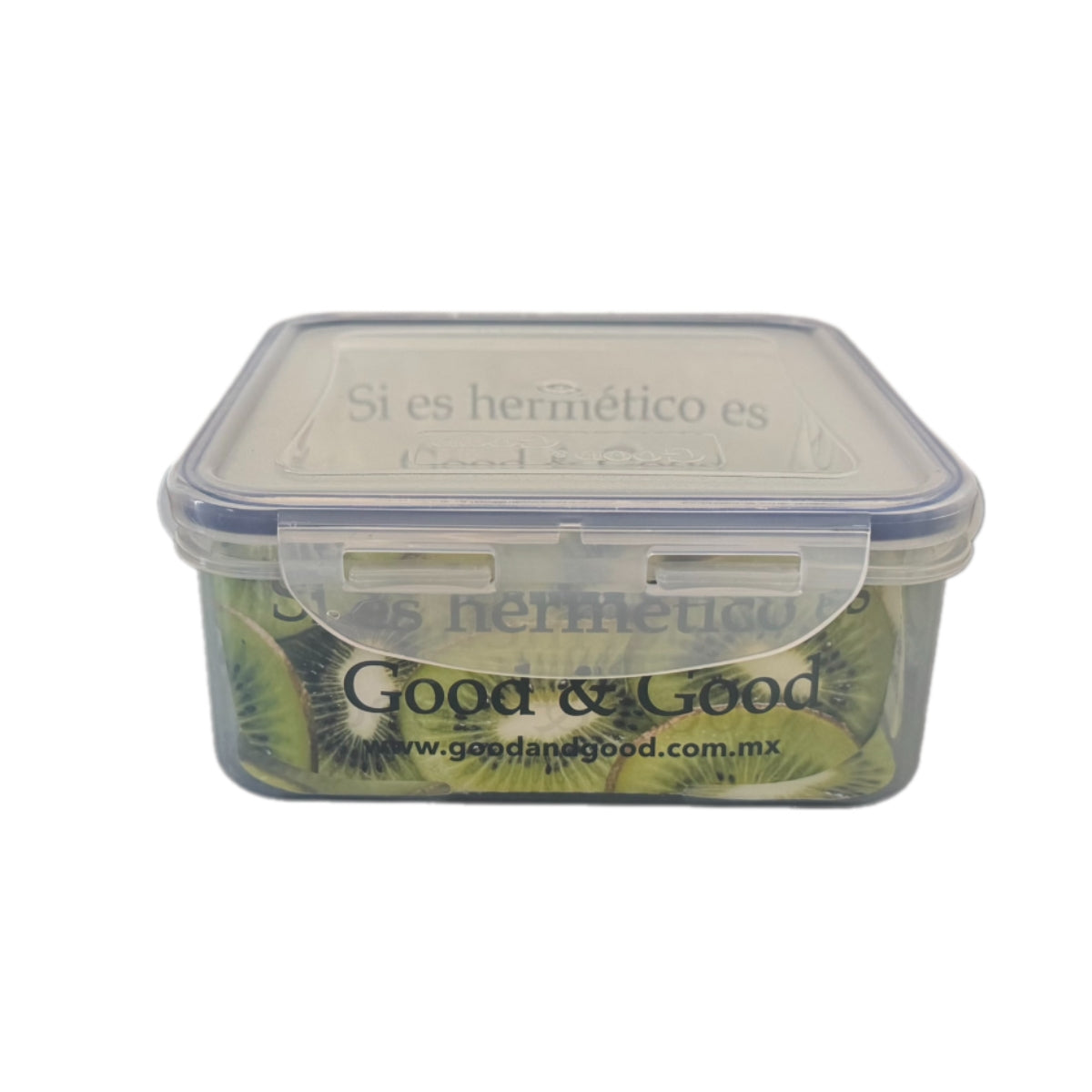 Recipiente Hermético de Plástico 900 ml Good & Good con Tapa de Broches