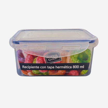 Recipiente Hermético de Plástico 800 ml Good & Good | Contenedor para Alimentos