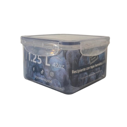 Recipiente Hermético 1.25L Good & Good | Tapa con Clips sin BPA
