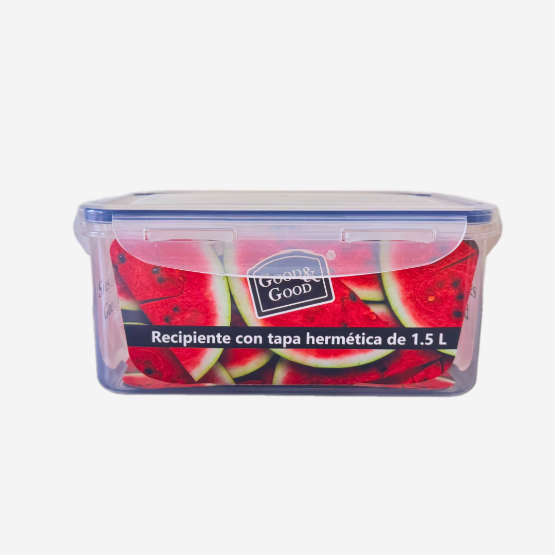 Recipiente con tapa hermética 1.5L