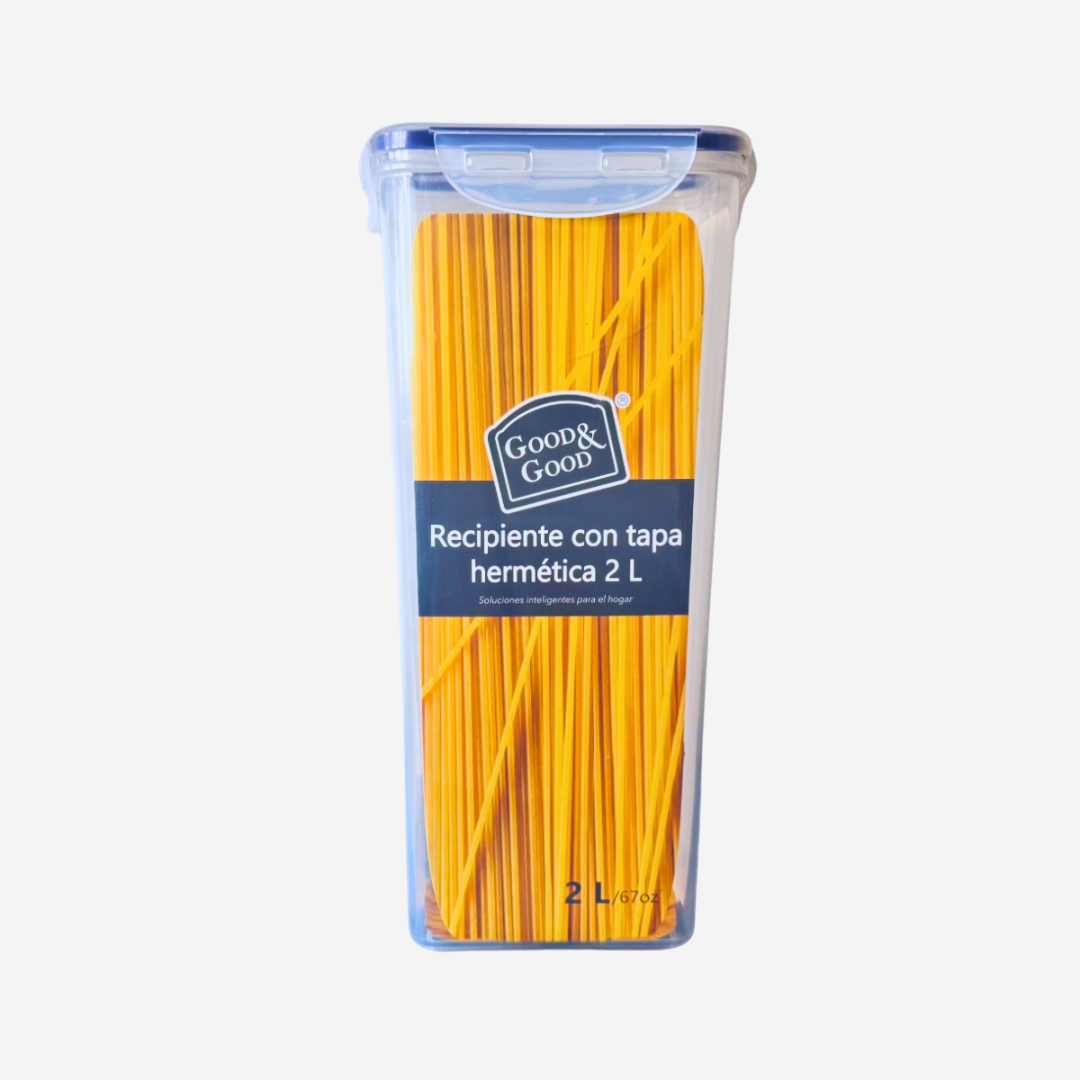 Recipiente con tapa hermética 2 L