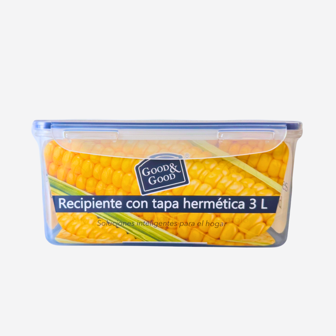 Recipiente con tapa hermética 3L