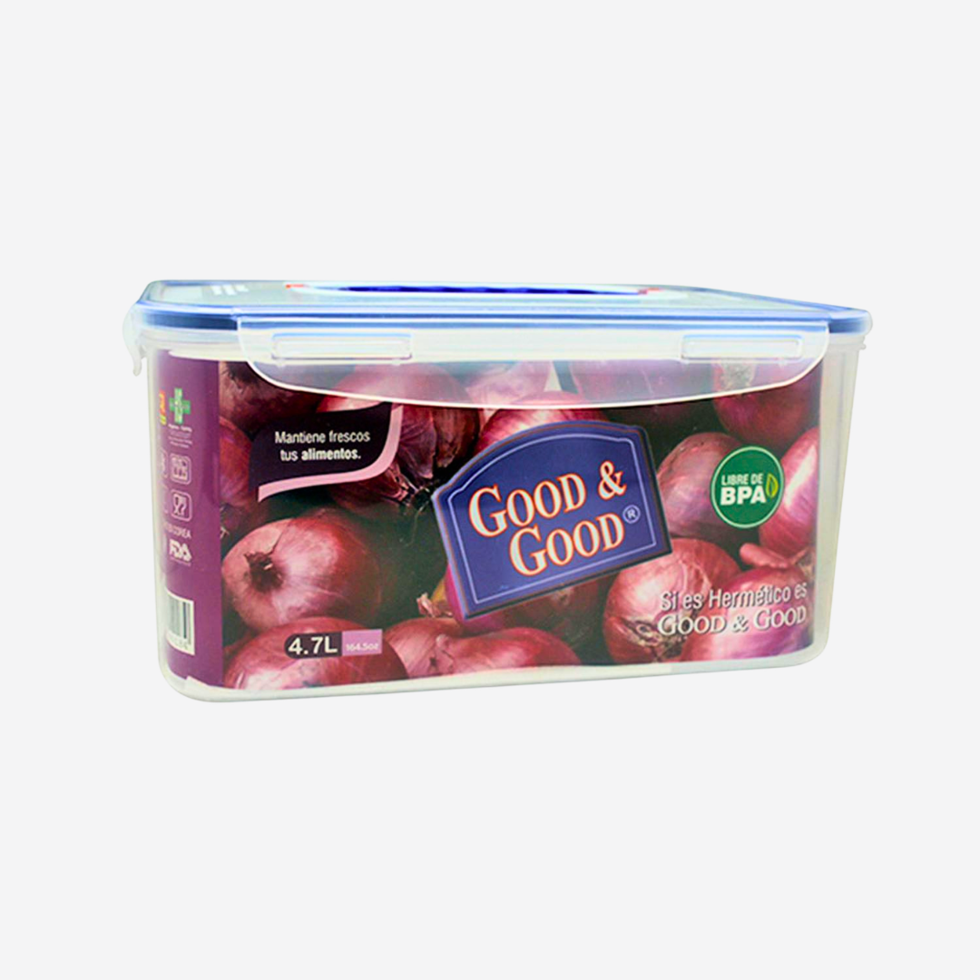 Recipiente Hermético de Plástico 4.7L Libre de BPA | Good & Good