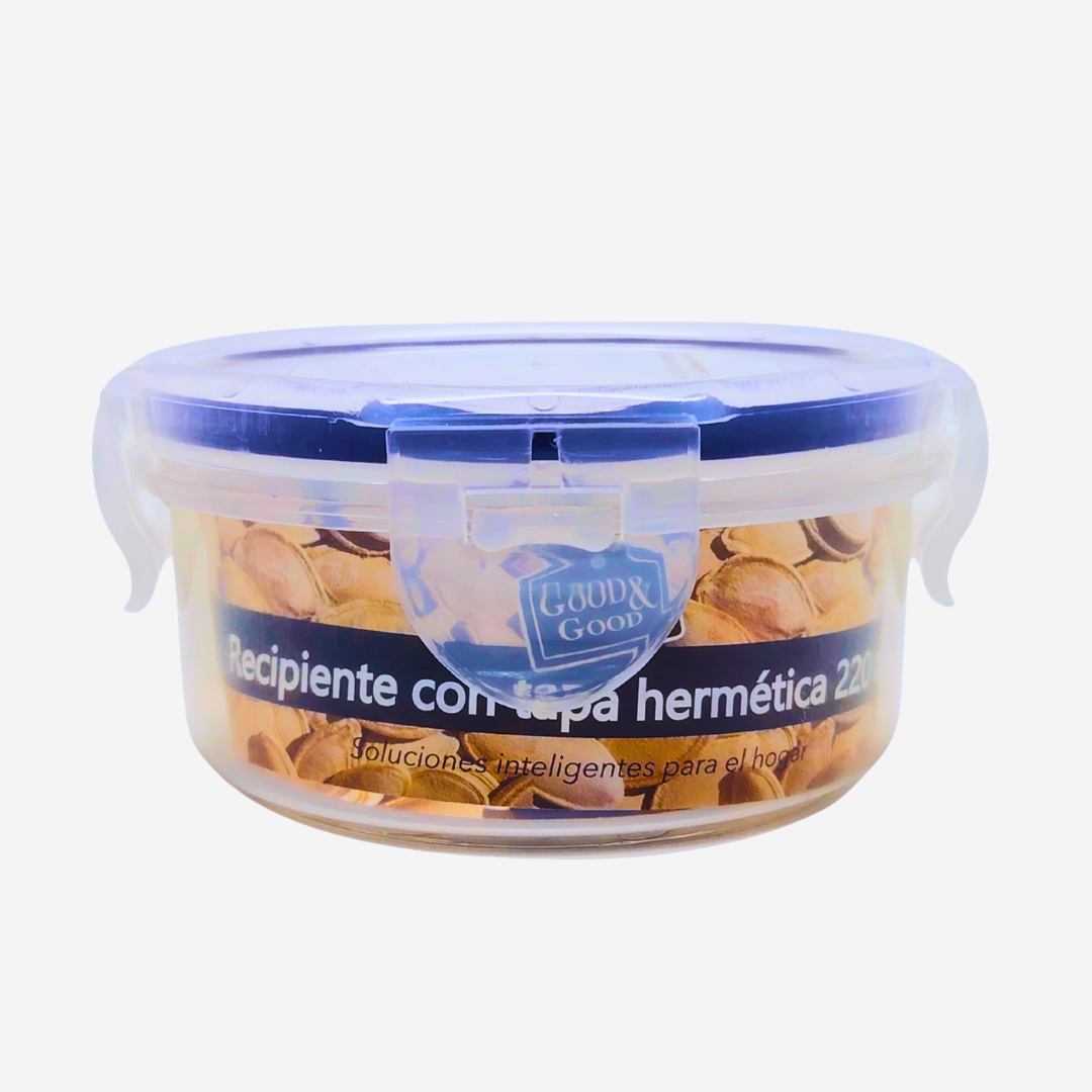 Recipiente con tapa hermética 220ml