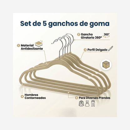 Set de 5 ganchos de goma