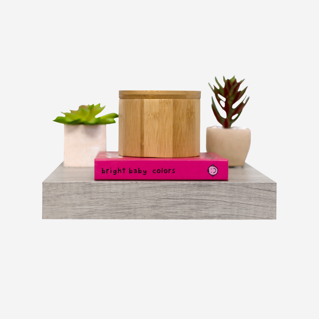 Repisa de Madera Flotante Minimalista Gris