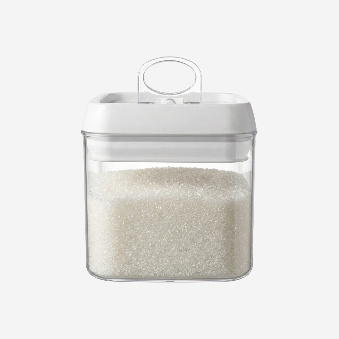 Recipiente Hermético de 1 L con Tapa y Asa Plegable para Despensa| Good & Good