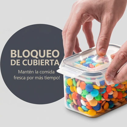 Juego de 24 recipientes con tapa hermética y pizarra