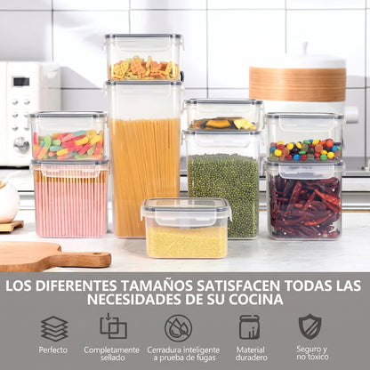 Juego de 24 recipientes con tapa hermética y pizarra
