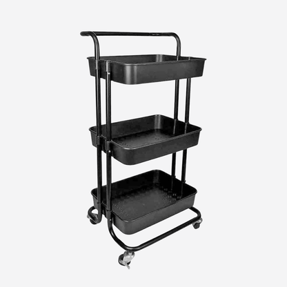 Carrito organizador de 3 niveles con ruedas