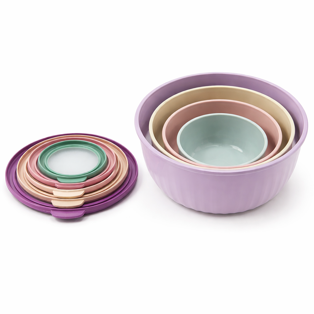 Juego de Recipientes Multicolor de 4 Piezas