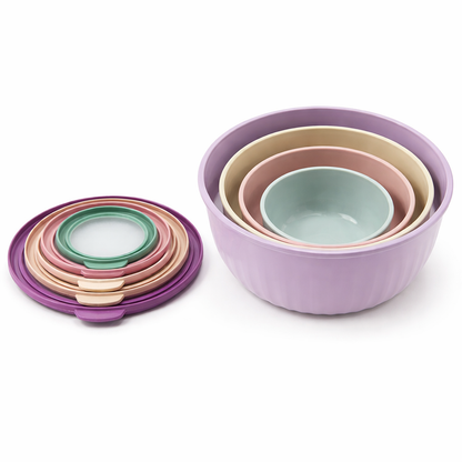 Juego de Recipientes Multicolor de 4 Piezas