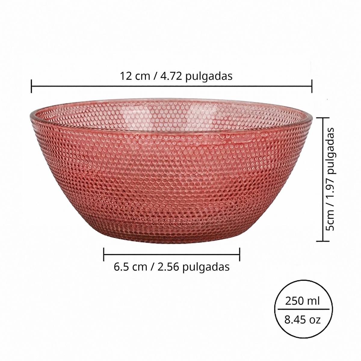 Set de 6 Recipientes de Vidrio de Colores | Bowls Multiusos para Cocina
