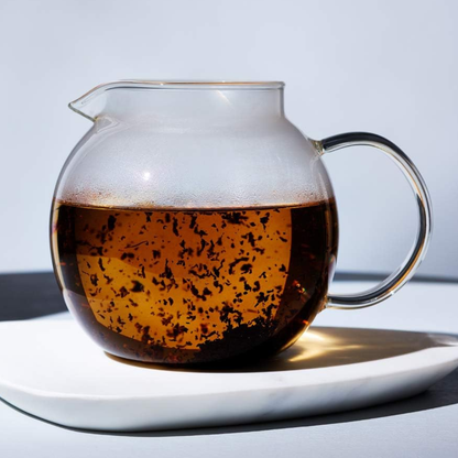 Jarra de vidrio con tapa de bambú 1.5 L