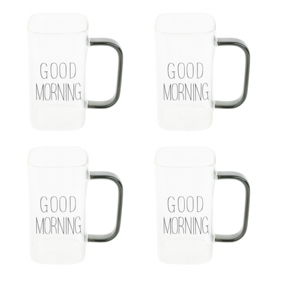Set tazas de cristal 350 ml Good & Good