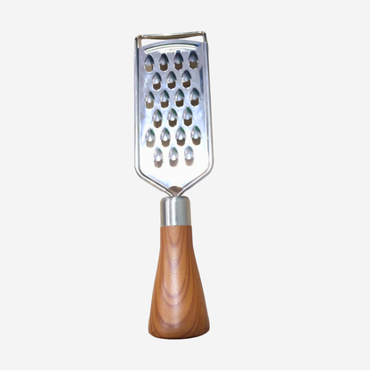 Rallador Manual de Acero Inoxidable con Mango de Madera | Cocina