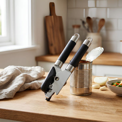 Abrelatas Multiusos Ergonómico de Acero Inoxidable