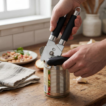 Abrelatas Multiusos Ergonómico de Acero Inoxidable