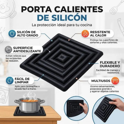 Porta Calientes Cuadrado de Silicón