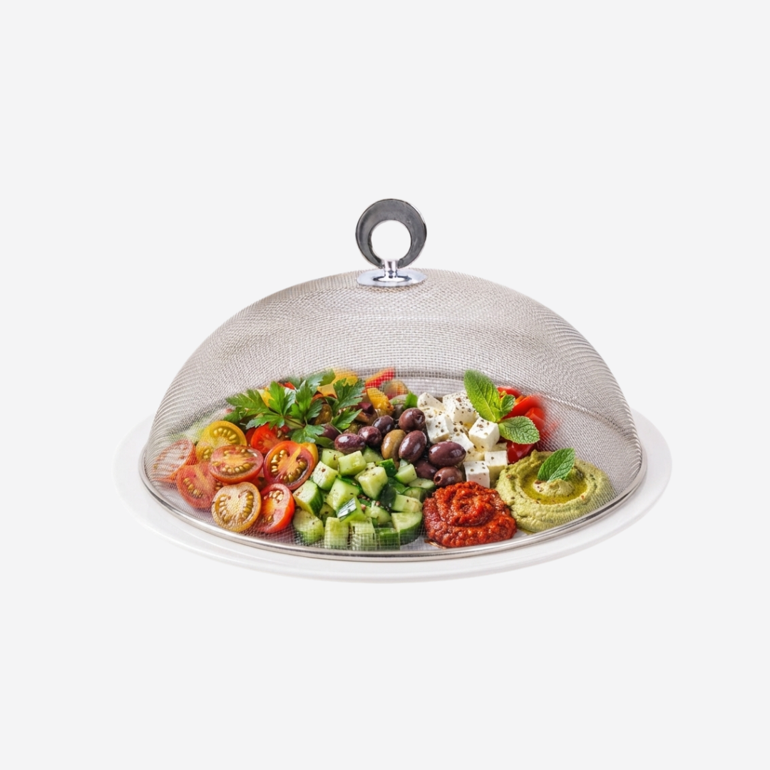 Cubierta Tapa de Malla Metálica para Alimentos 28 cm