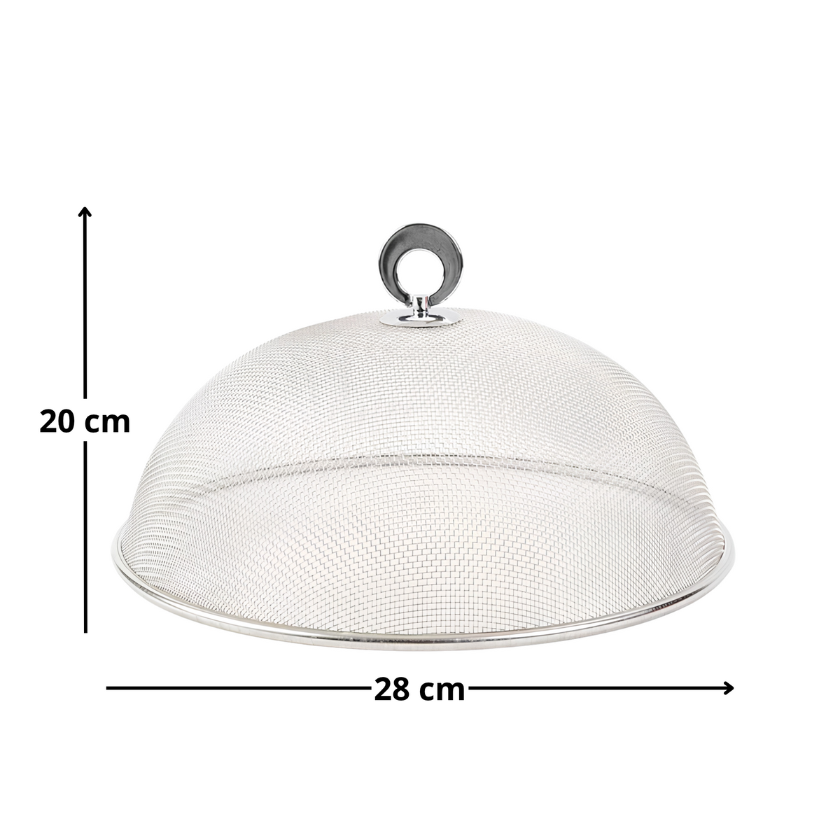 Cubierta Tapa de Malla Metálica para Alimentos 28 cm