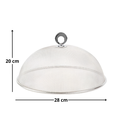Cubierta Tapa de Malla Metálica para Alimentos 28 cm