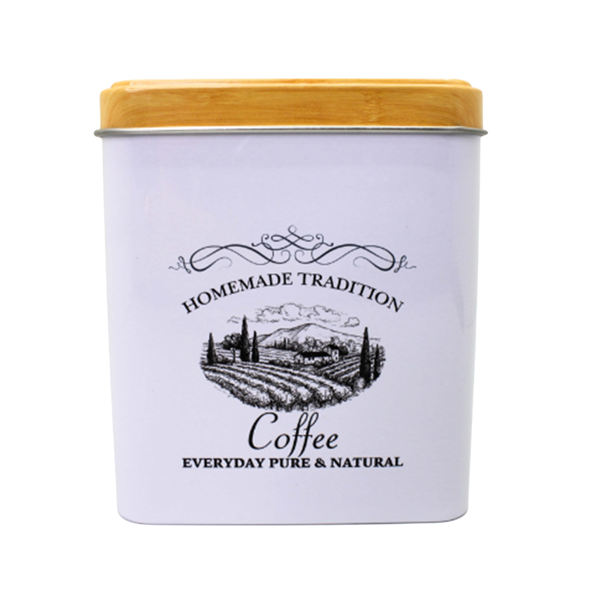 Lata Cuadrada para Café de 500 ml con Tapa