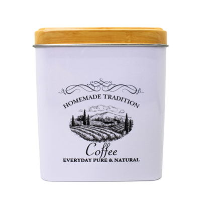 Lata Cuadrada para Café de 500 ml con Tapa