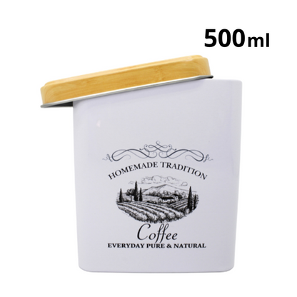 Lata Cuadrada para Café de 500 ml con Tapa