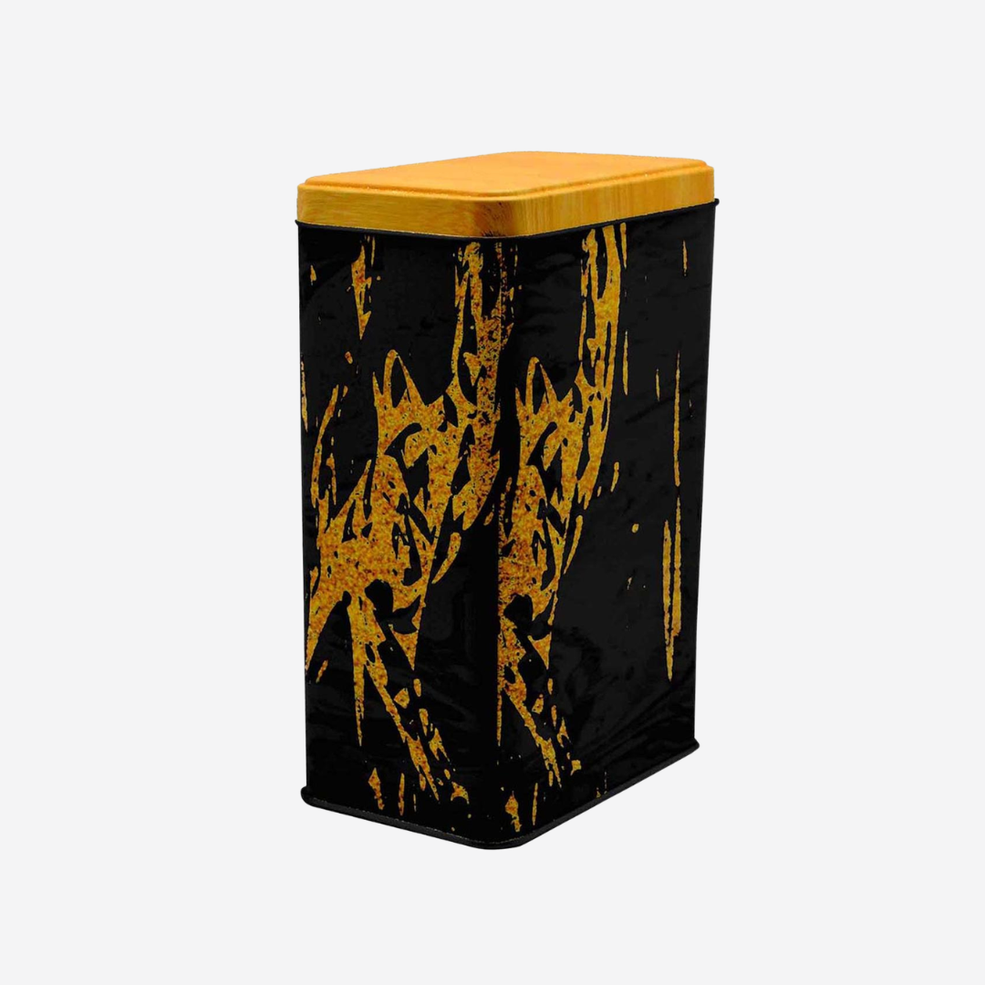 Recipiente de lata con tapa rectangular 1.5 L