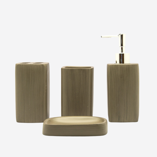 Set de accesorios de baño 4 piezas