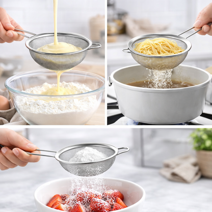 Good& Good, Juego de 3 Coladores de Acero Inoxidable