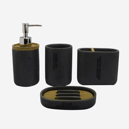 Set de accesorios de baño 4 piezas