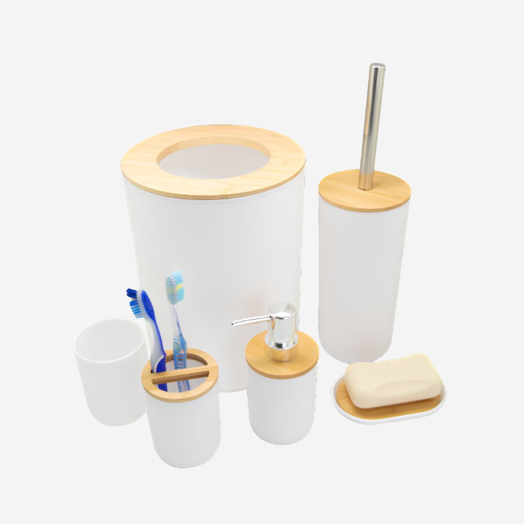 Set de 7 accesorios para baño