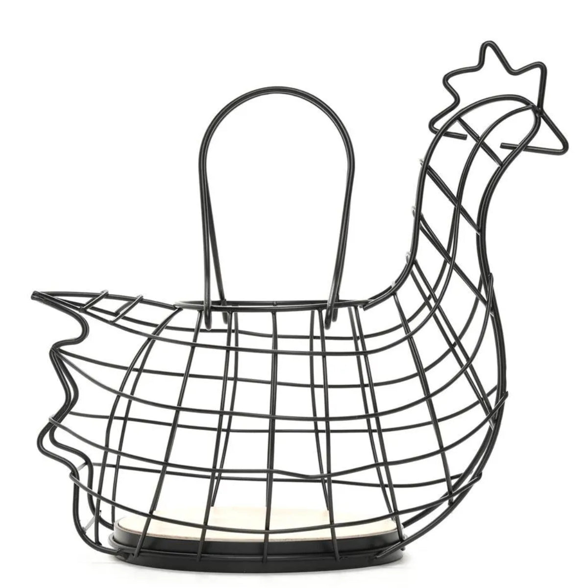 Canasta para Huevos en Forma de Gallina