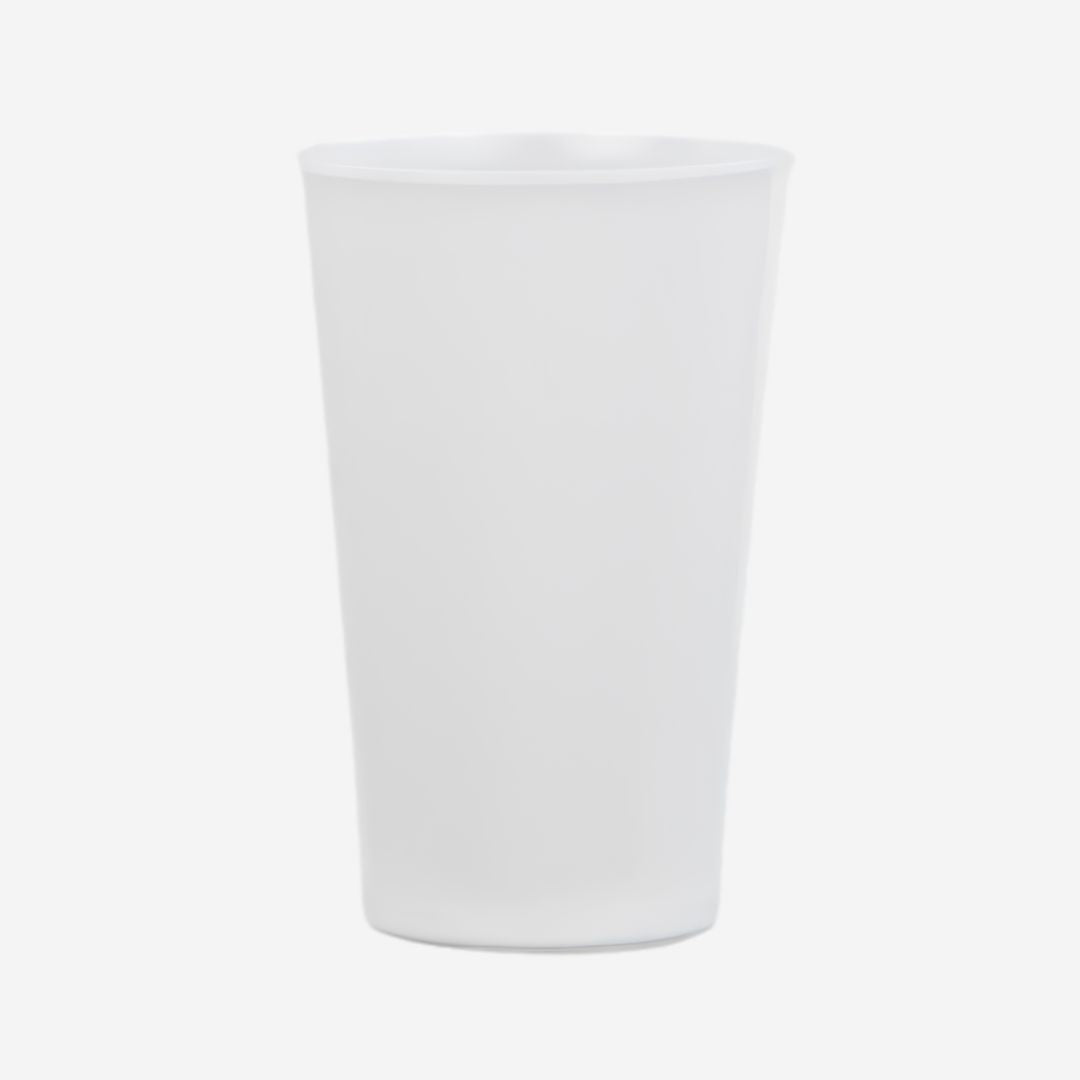 Vaso blanco de melamina