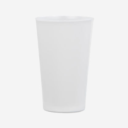Vaso blanco de melamina
