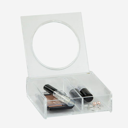Organizador de maquillaje con espejo
