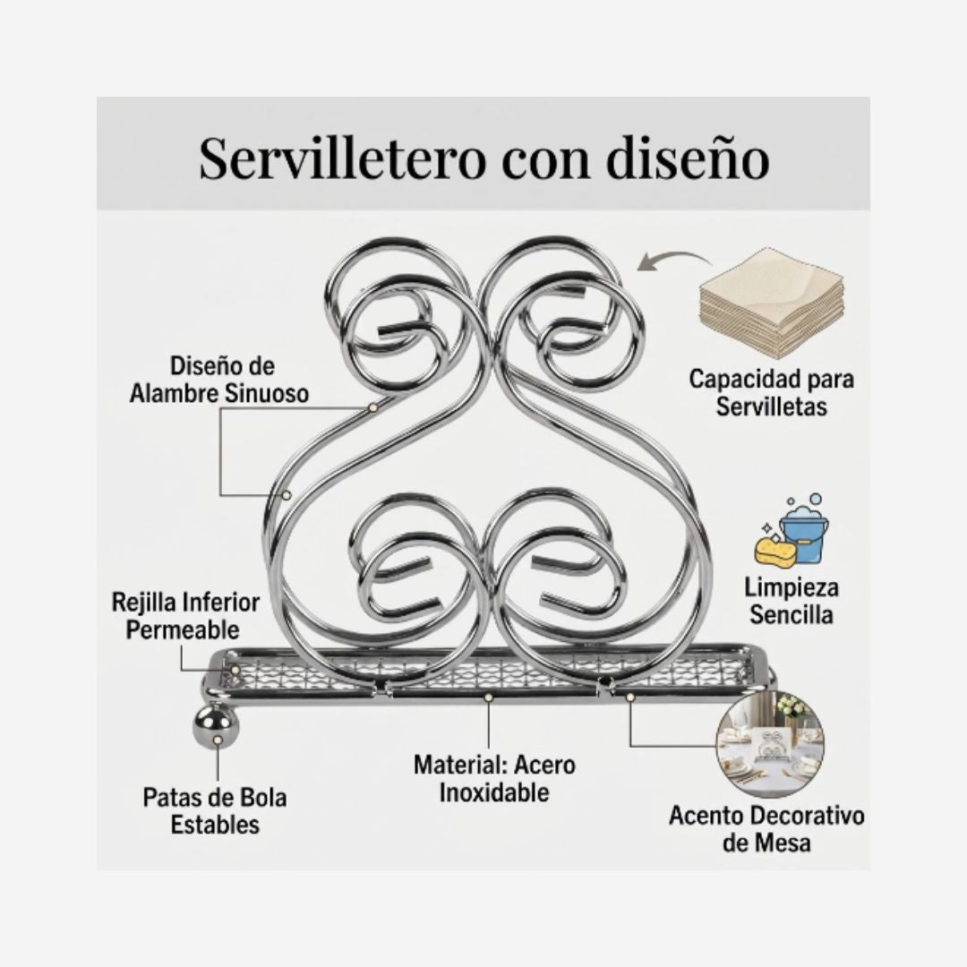 Servillero con diseño