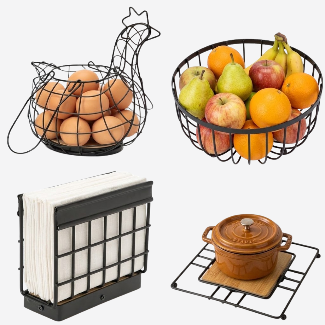 Kit Accesorios de cocina Bambu con Acero