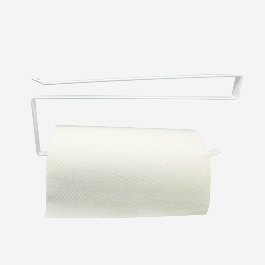 Soporte Colgador de Papel de Cocina Bajo Gabinete Blanco| Good & Good