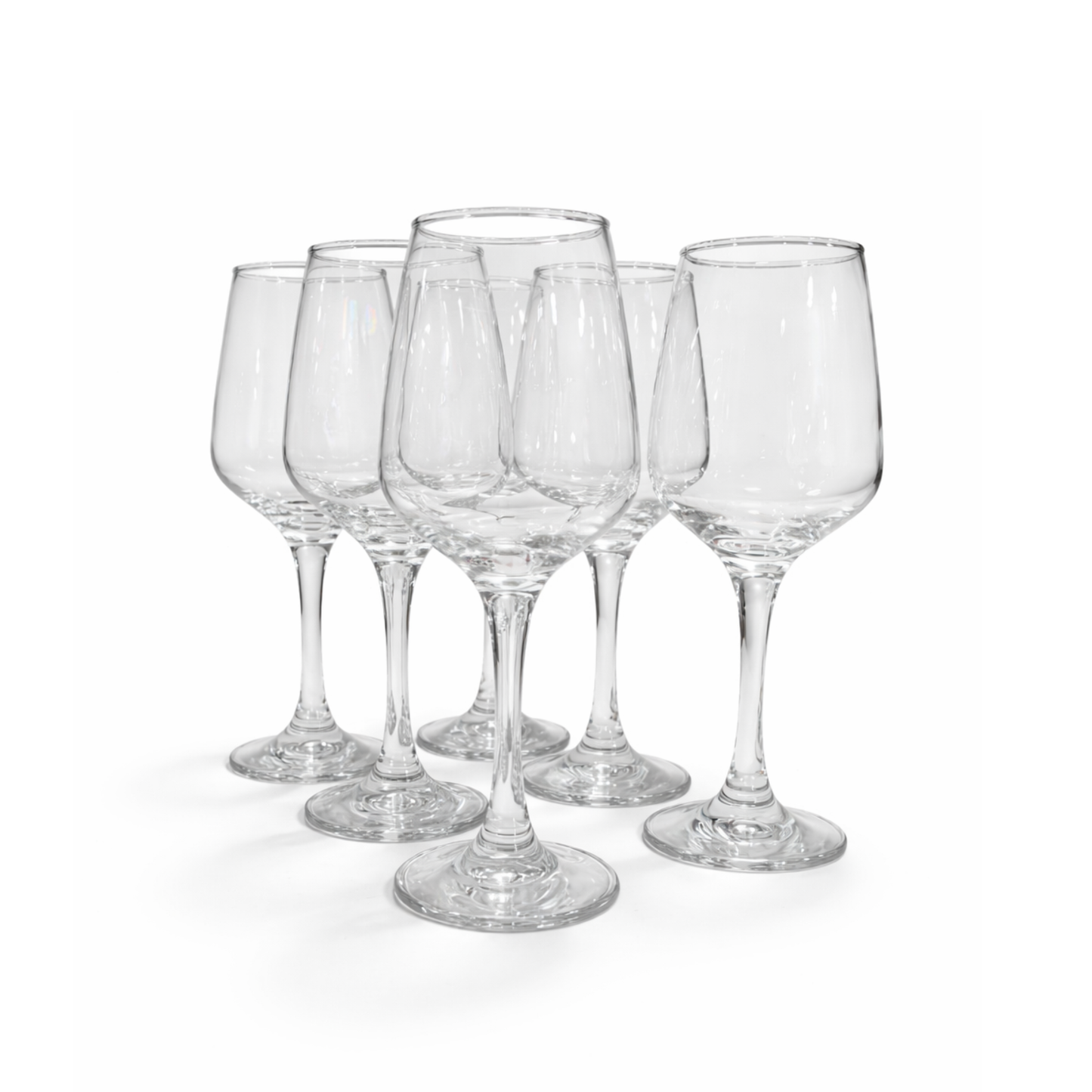 Set de 6 copas de vidrio