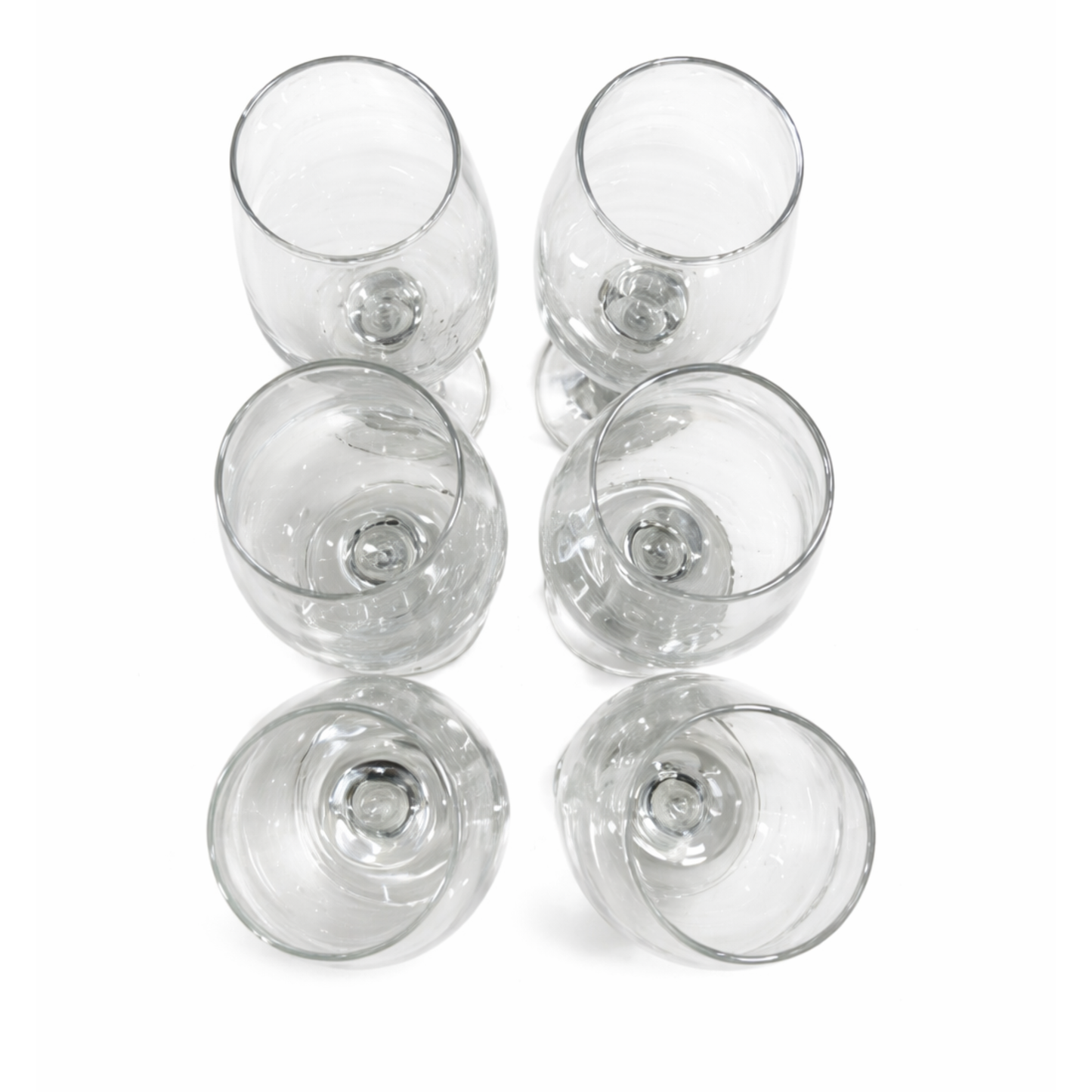 Set de 6 copas de vidrio