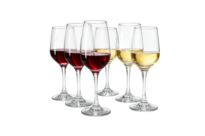 Set de 6 copas de vidrio