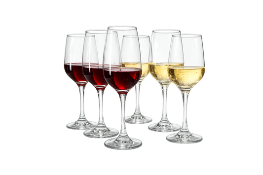 Set de 6 copas de vidrio