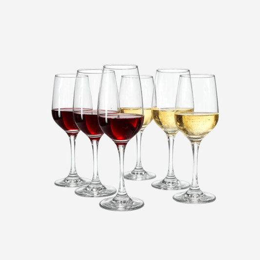 Set de 6 copas de vidrio