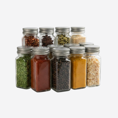 Set de 12 especieros con pizarra 100 ml
