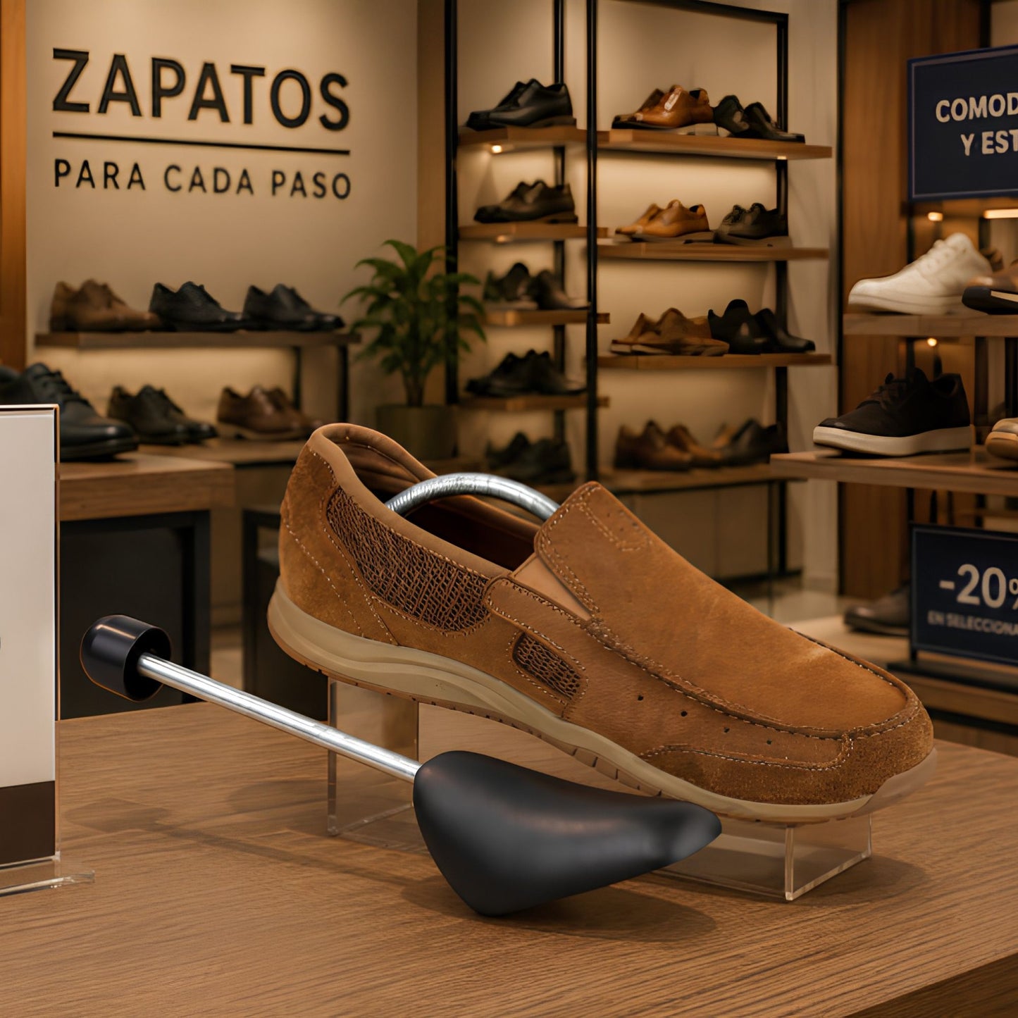 Juego de 7 Cajas Organizadoras y 4 Pares de Hormas para Zapatos