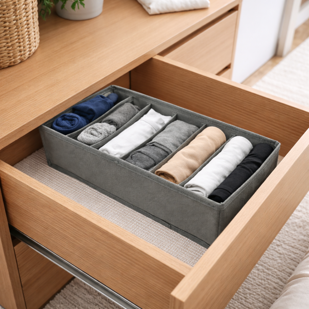 Organizador de Cajones y Clóset (Set de 3) | Organizador de Ropa Interior y Accesorios